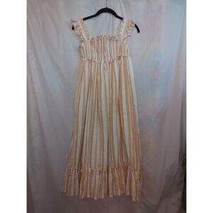 Haute Hippie Kids Style‎ flutter sleeve, tiered peasant Dress Maxi Lined Sz 12